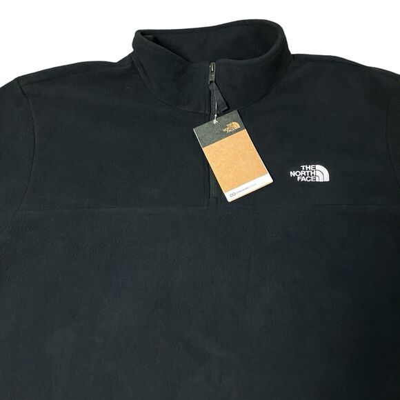 The North Face Sweater Mens XL Black TNF Anchor 1/4 Zipper Pullover Outdoor NWT - Picture 2 of 11